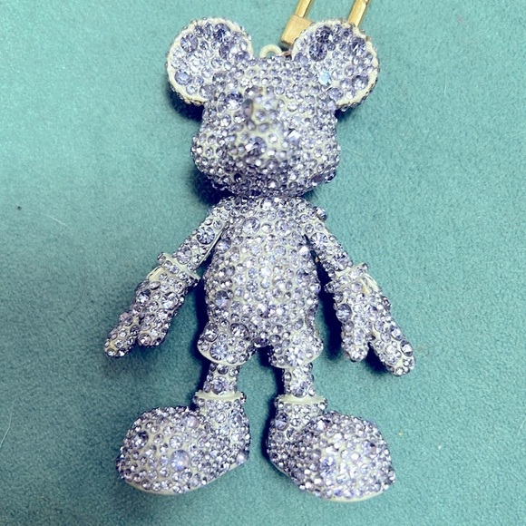 Baublebar Disney Mickey Mouse Bling PURPLE Crystal Bag Charm Key Chain F… - Picture 6 of 8